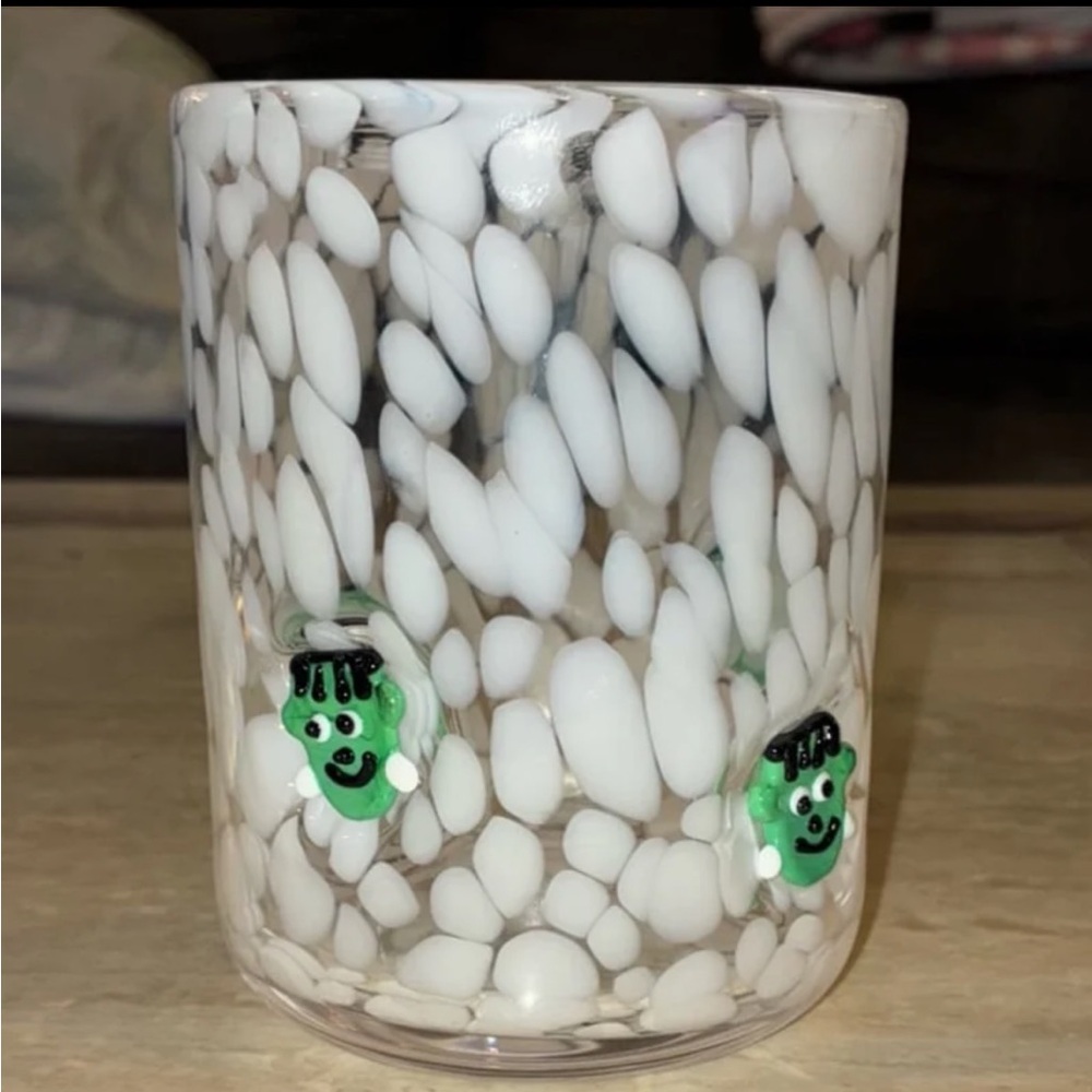 NIB Anthropologie Frankenstein Mystic Icon Glass Handblown Glass HTF Limited Ed
